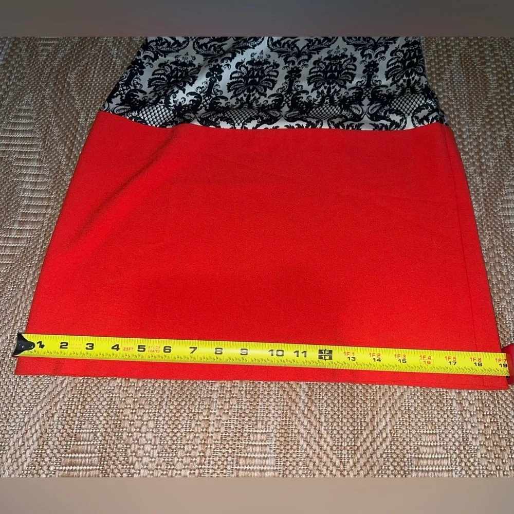 THML Women's Sleeveless Patterned Shift Dress,Red,Size XS,Great Condition - Picture 5 of 10